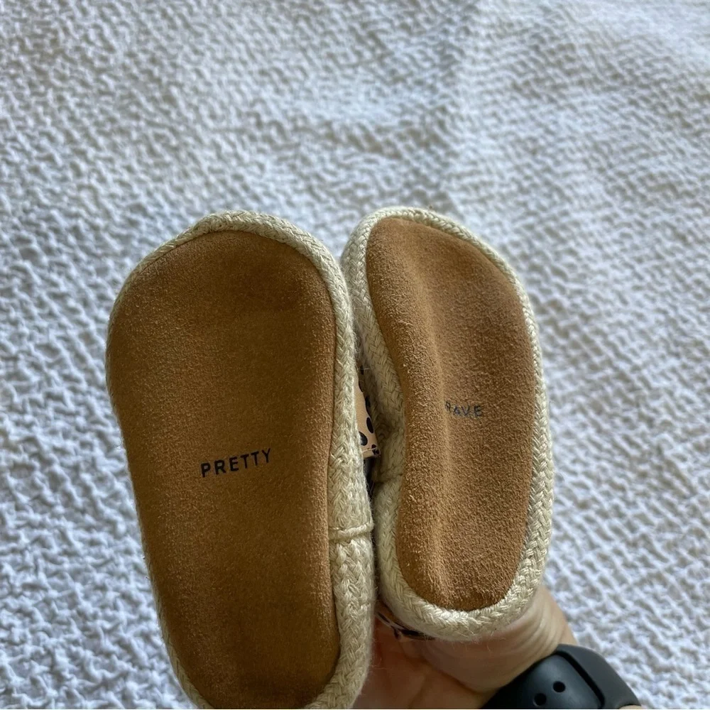 Pretty Brave Espadrilles Safari Spot Baby Shoe Size Small NWOT